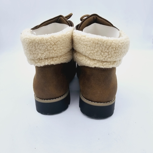 Cliffs by White Mountain Brown Faux Suede Fleece Pathfield Winter Hiker … - Picture 9 of 13